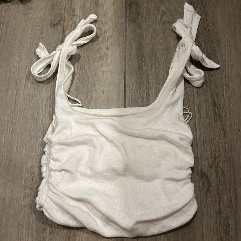 Free people white bow top